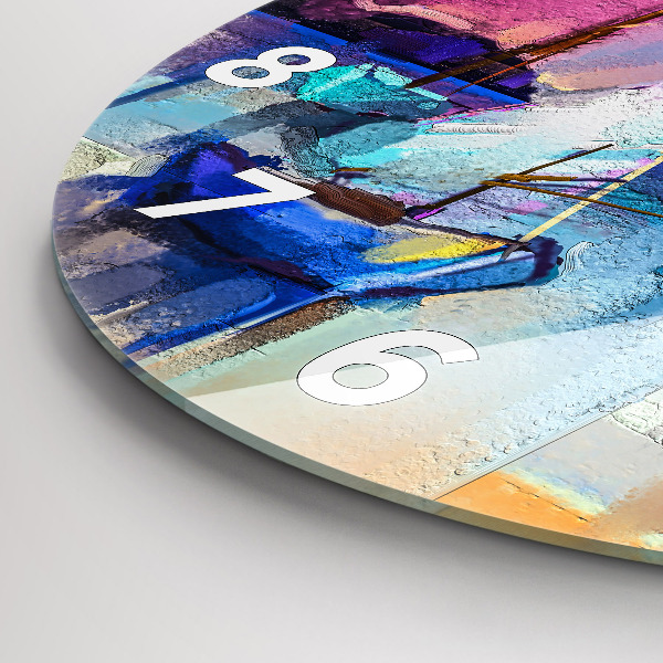 Wanduhr rund Meereslandschaft