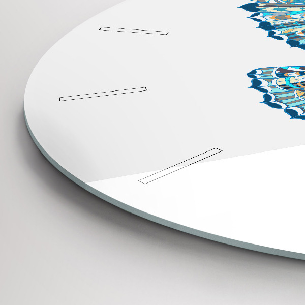 Wanduhr rund Eule im Flug