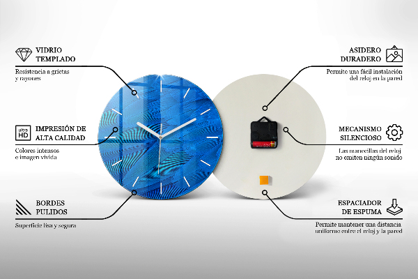 Wanduhr rund Venedig Gondel