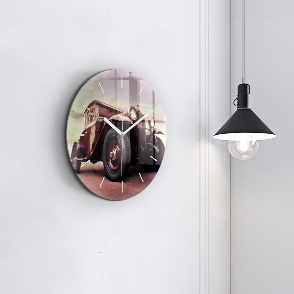 Wanduhr rund mit motiv Oldtimer