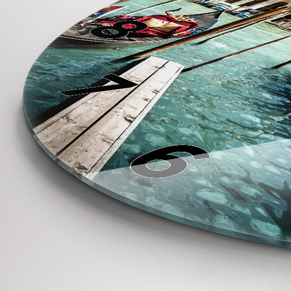 Wanduhr rund Gondeln Venedig Italien