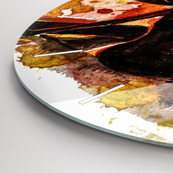 Wanduhr rund Liebe und ein verliebtes Paar