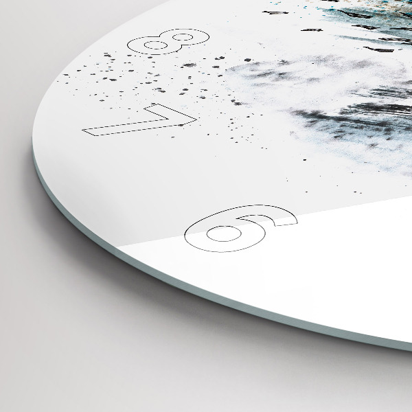 Wanduhr rund mit motiv Schiffskapitän mit Fernglas