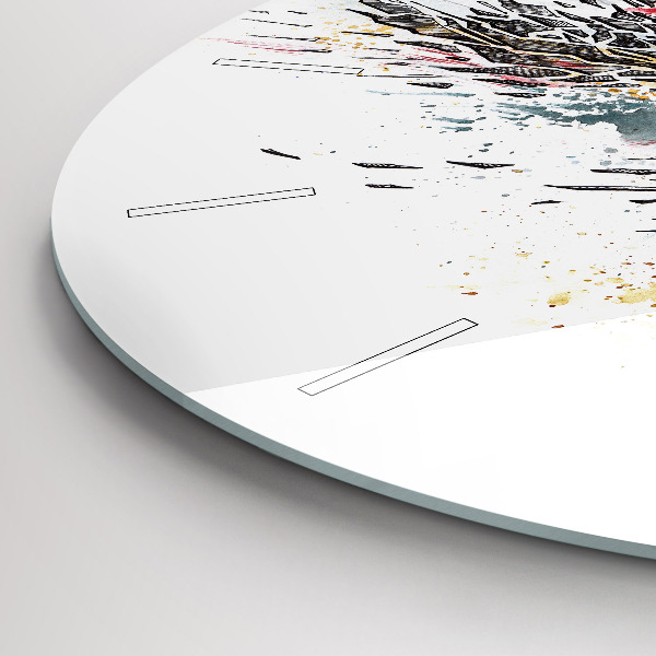 Wanduhr rund mit motiv Ein Krieger bei der Jagd