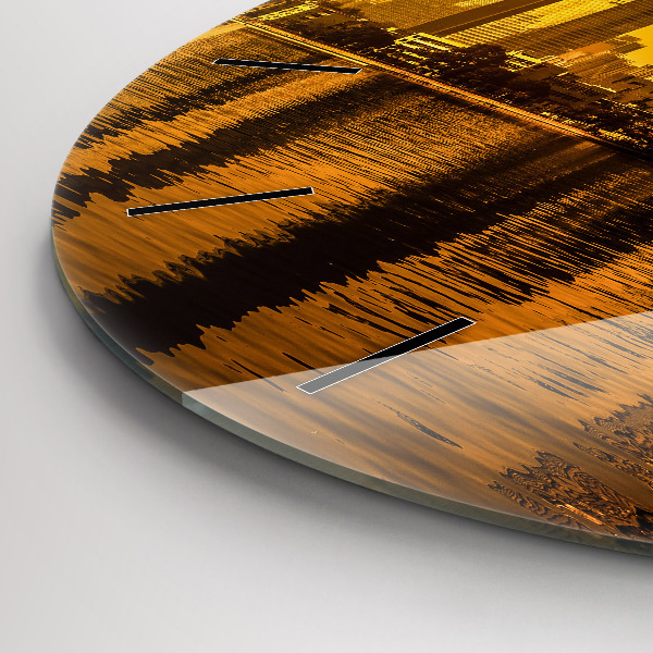 Wanduhr glas rund Zhujiang-Fluss China