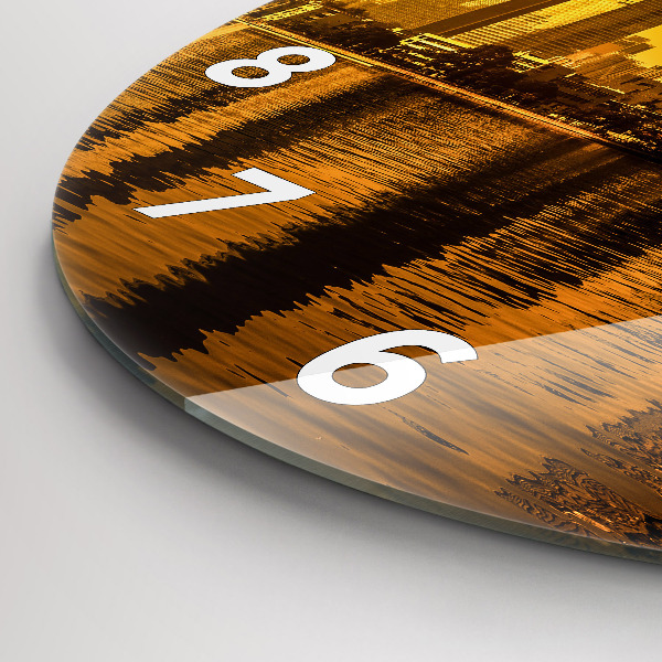 Wanduhr glas rund Zhujiang-Fluss China