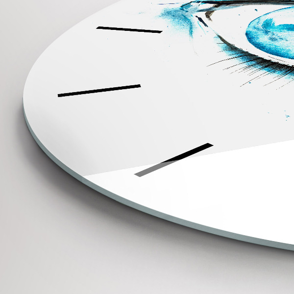 Wanduhr glas rund Auge des Meeres