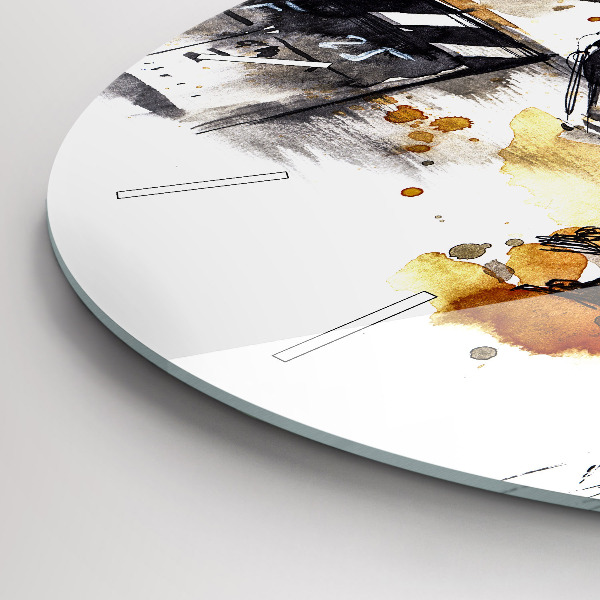 Wanduhr rund mit motiv Kinematographie Kamera