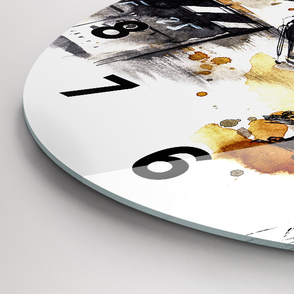 Wanduhr rund mit motiv Kinematographie Kamera