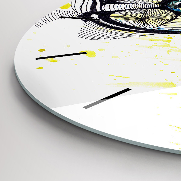 Wanduhr rund mit motiv Sonnenbrille