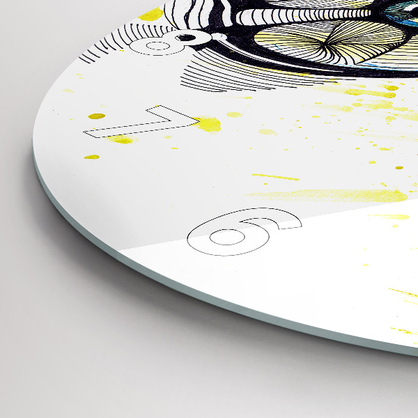 Wanduhr rund mit motiv Sonnenbrille