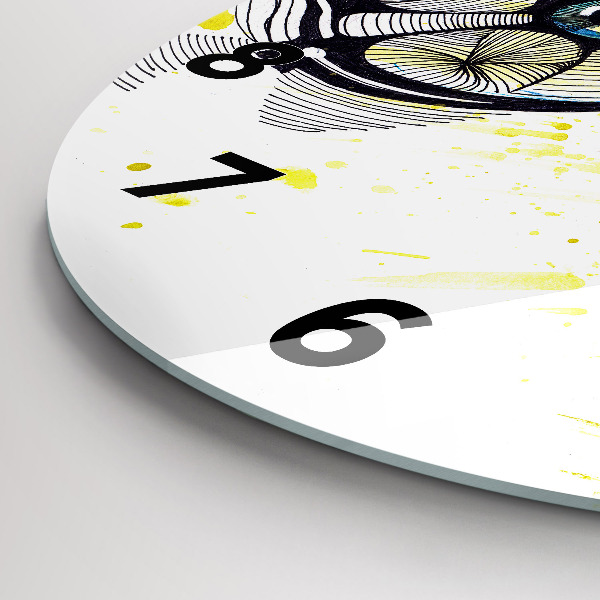 Wanduhr rund mit motiv Sonnenbrille