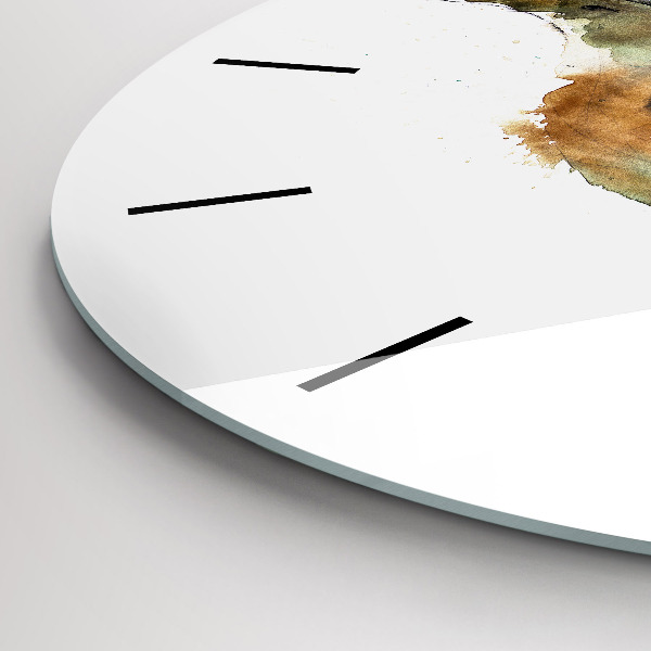 Wanduhr glas rund Vogel-Buch