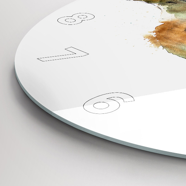 Wanduhr glas rund Vogel-Buch