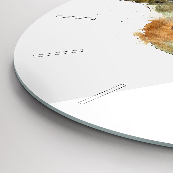 Wanduhr glas rund Vogel-Buch