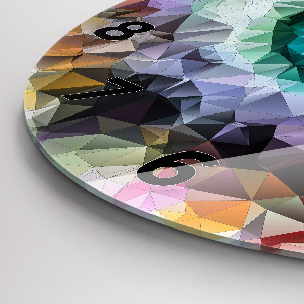 Wanduhr rund Farbiges menschliches Auge