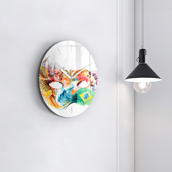 Wanduhr rund mit motiv Kultur - Flagge von Brasilien