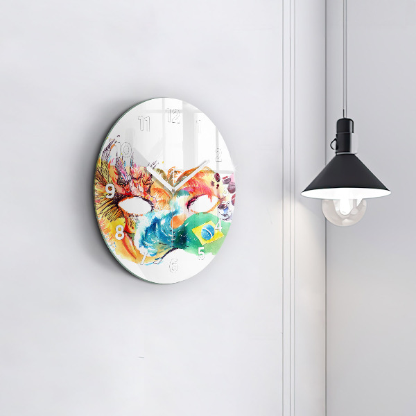 Wanduhr rund mit motiv Kultur - Flagge von Brasilien