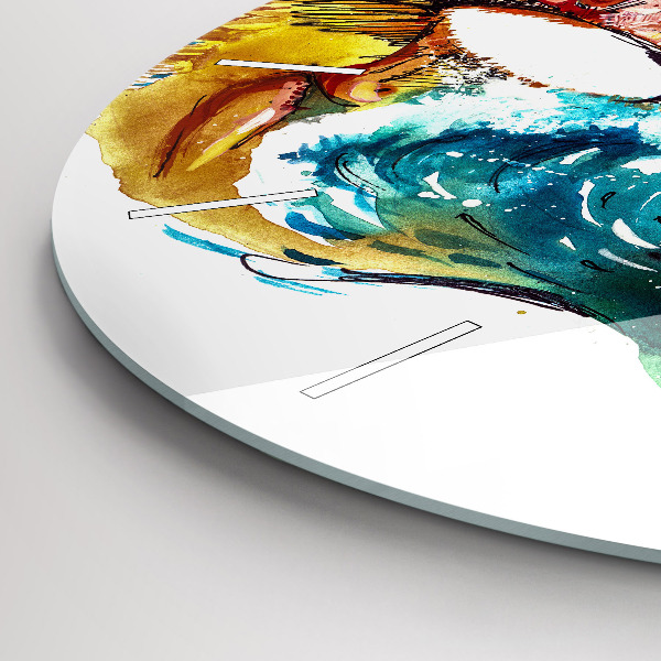 Wanduhr rund mit motiv Kultur - Flagge von Brasilien