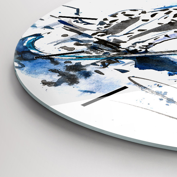 Wanduhr rund mit motiv Dalmatiner und Regenschirm