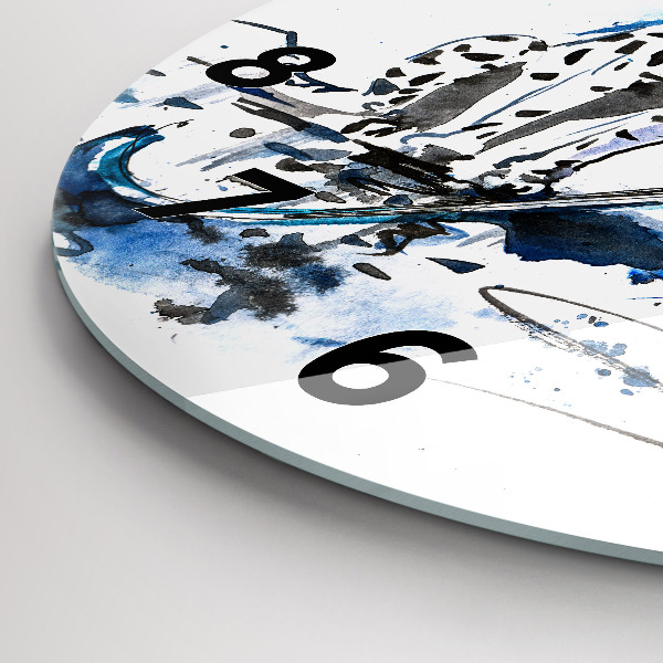 Wanduhr rund mit motiv Dalmatiner und Regenschirm