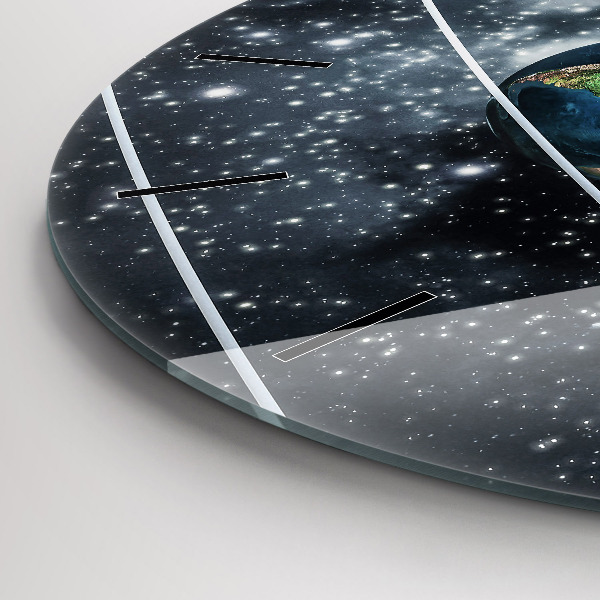 Wanduhr rund Sonnensystem