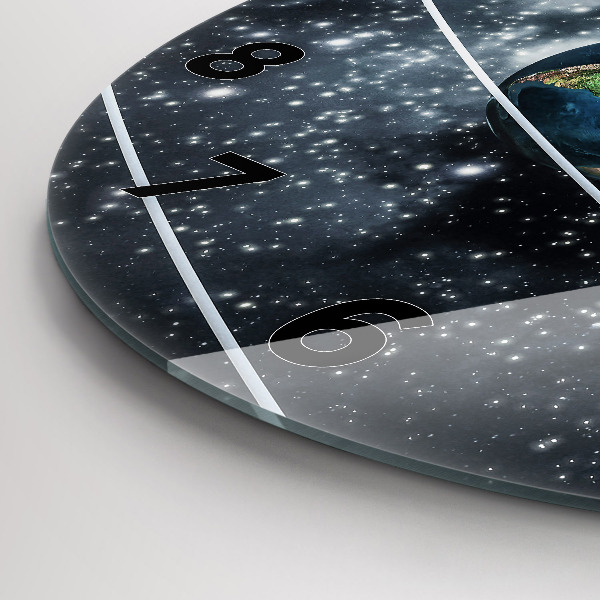 Wanduhr rund Sonnensystem