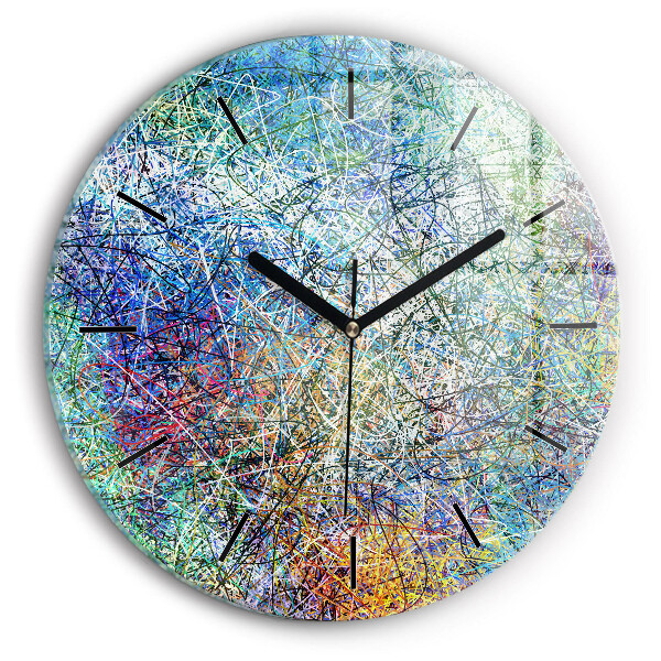 Wanduhr glas rund Abstrakt - Emotionen