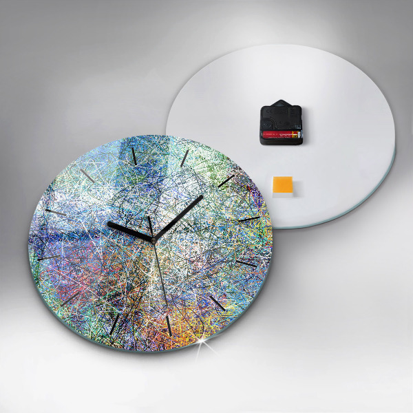 Wanduhr glas rund Abstrakt - Emotionen