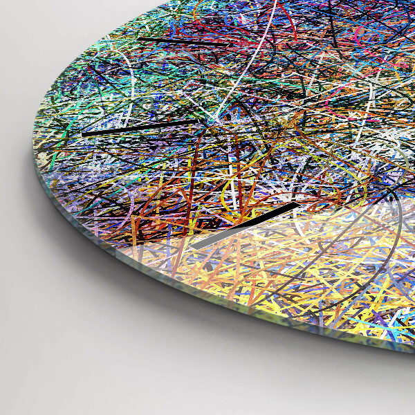 Wanduhr glas rund Abstrakt - Emotionen