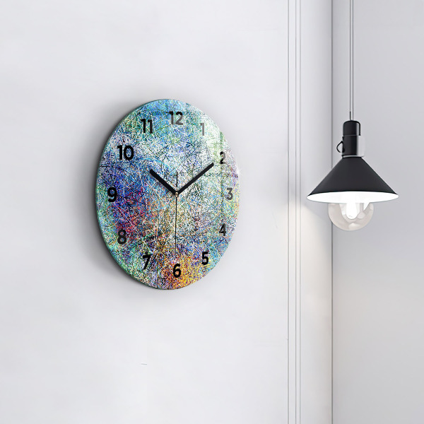 Wanduhr glas rund Abstrakt - Emotionen