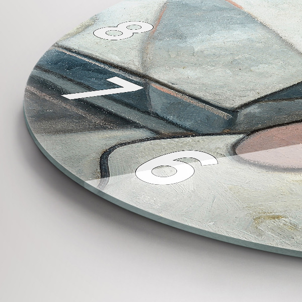 Wanduhr rund mit motiv Abstrakte Malerei