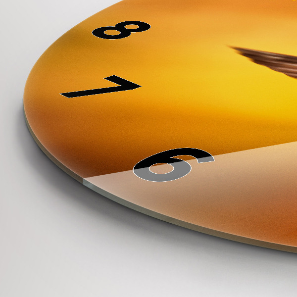 Wanduhr rund Kolibri Vogel