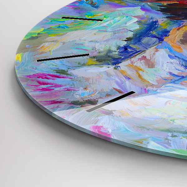 Wanduhr rund mit motiv Gemalte Ballerina