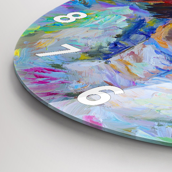 Wanduhr rund mit motiv Gemalte Ballerina