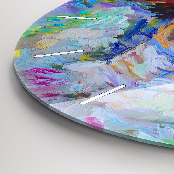 Wanduhr rund mit motiv Gemalte Ballerina