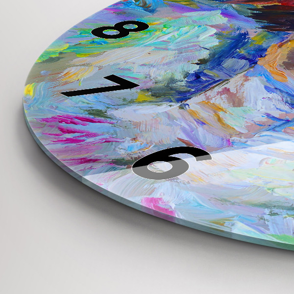 Wanduhr rund mit motiv Gemalte Ballerina