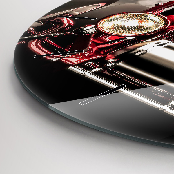 Wanduhr glas rund Alter Oldtimer