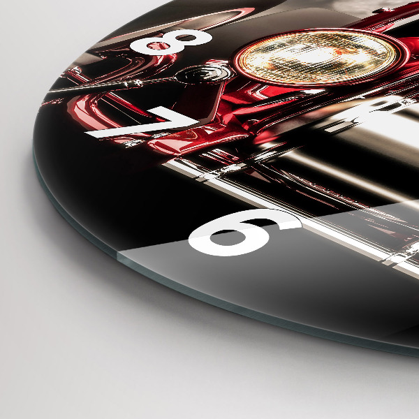 Wanduhr glas rund Alter Oldtimer