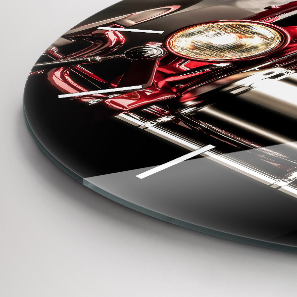 Wanduhr glas rund Alter Oldtimer