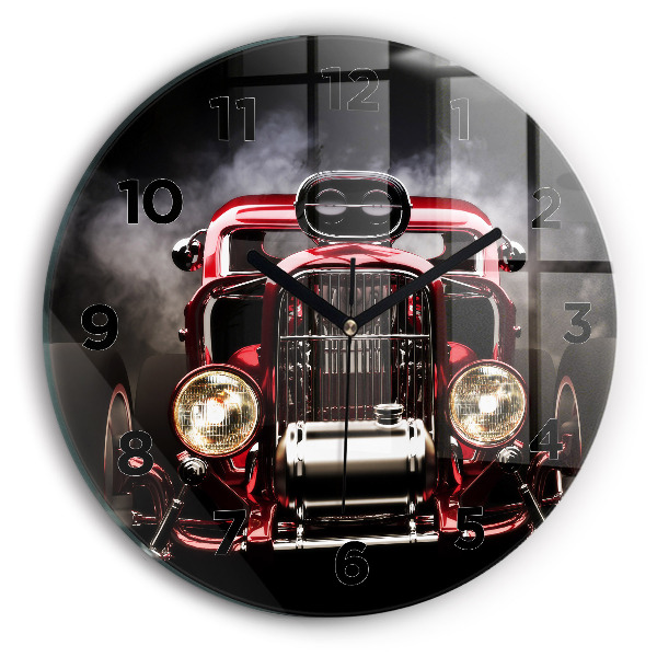 Wanduhr glas rund Alter Oldtimer