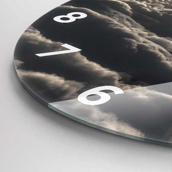 Wanduhr rund Luftballon am Himmel