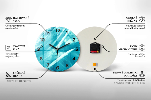 Wanduhr glas rund Mann auf dem Flughafen