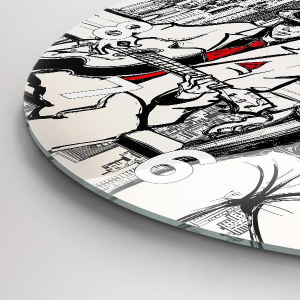 Wanduhr glas rund Jazz in New York