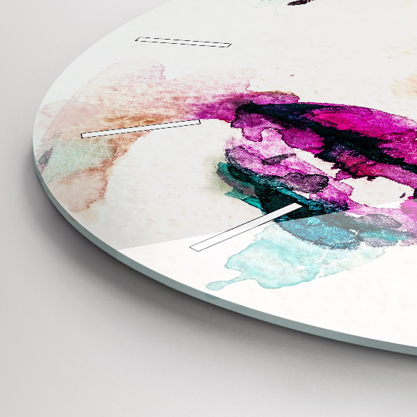 Wanduhr rund Abstraktes Gesicht einer Frau