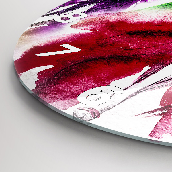 Wanduhr rund mit motiv Frauen in bunten Kleidern