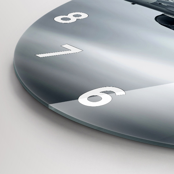 Wanduhr rund mit motiv Militärflugzeug im Flug