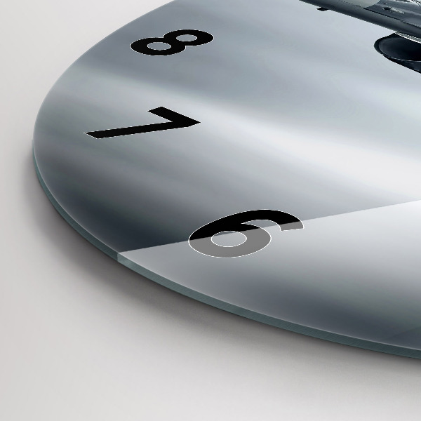 Wanduhr rund mit motiv Militärflugzeug im Flug