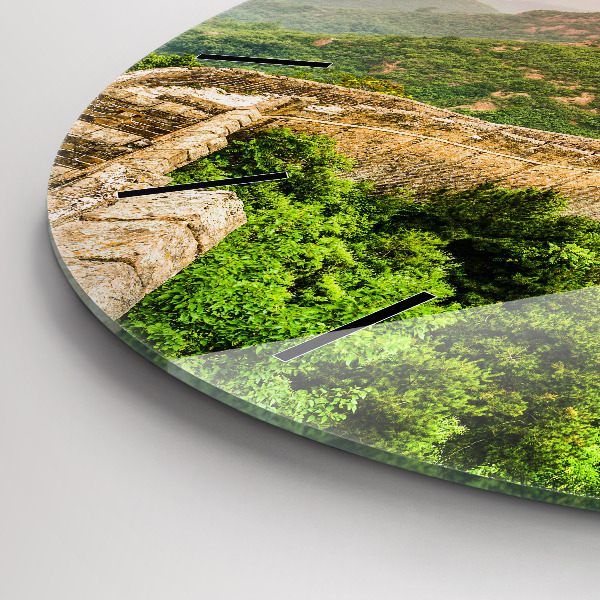 Wanduhr rund Große Mauer von China