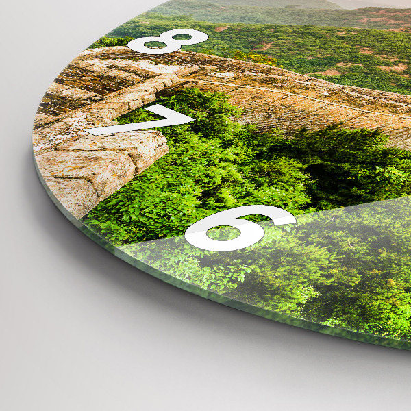 Wanduhr rund Große Mauer von China
